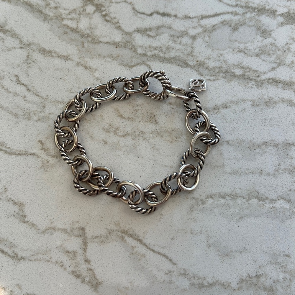 David Yurman Oval Link Chain Bracelet in Sterling Silver